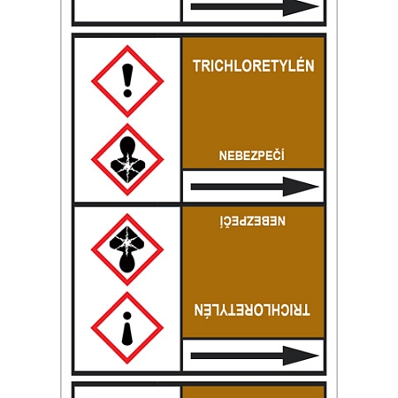 Značení potrubí, trichloretylén